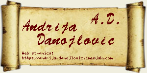 Andrija Danojlović vizit kartica
